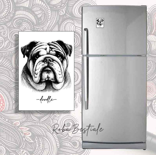 Magnete DOODLE - BULLDOG INGLESE