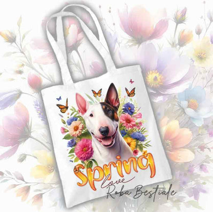Tote Bag BULL TERRIER - Collezione Spring Love