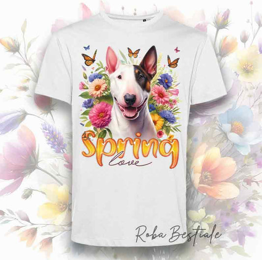 T-Shirt SPRING LOVE - BULL TERRIER