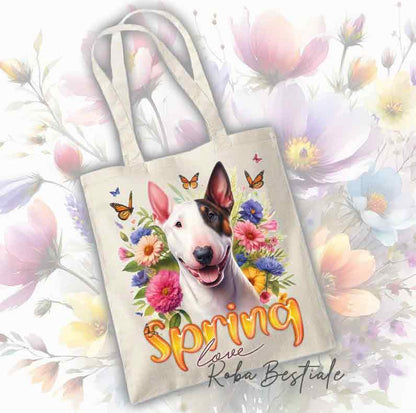 Tote Bag BULL TERRIER - Collezione Spring Love