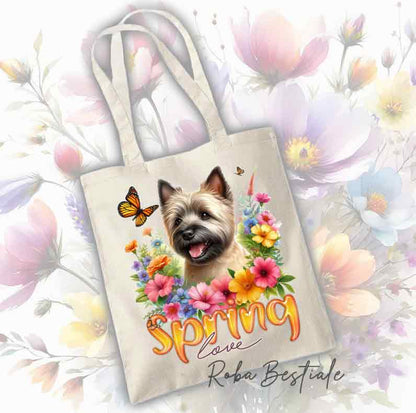 Sac cabas CAIRN TERRIER Froment - Collection Spring Love