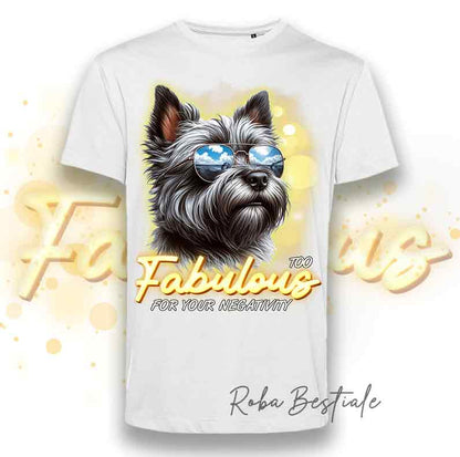 TOO FABULOUS - CAIRN TERRIER Dark Gray T-Shirt