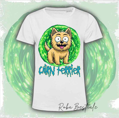RICK &amp; MORTY - CAIRN TERRIER Cream T-Shirt
