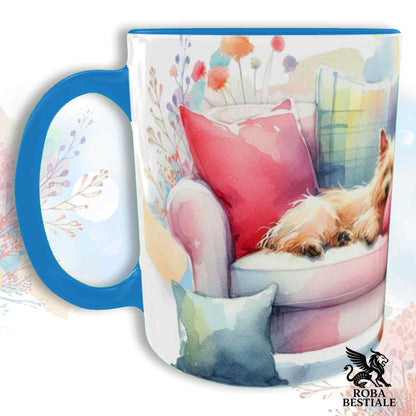 Tazza SOFT LIFE - CAIRN TERRIER Grano - In Ceramica, colore a scelta - 330 ml