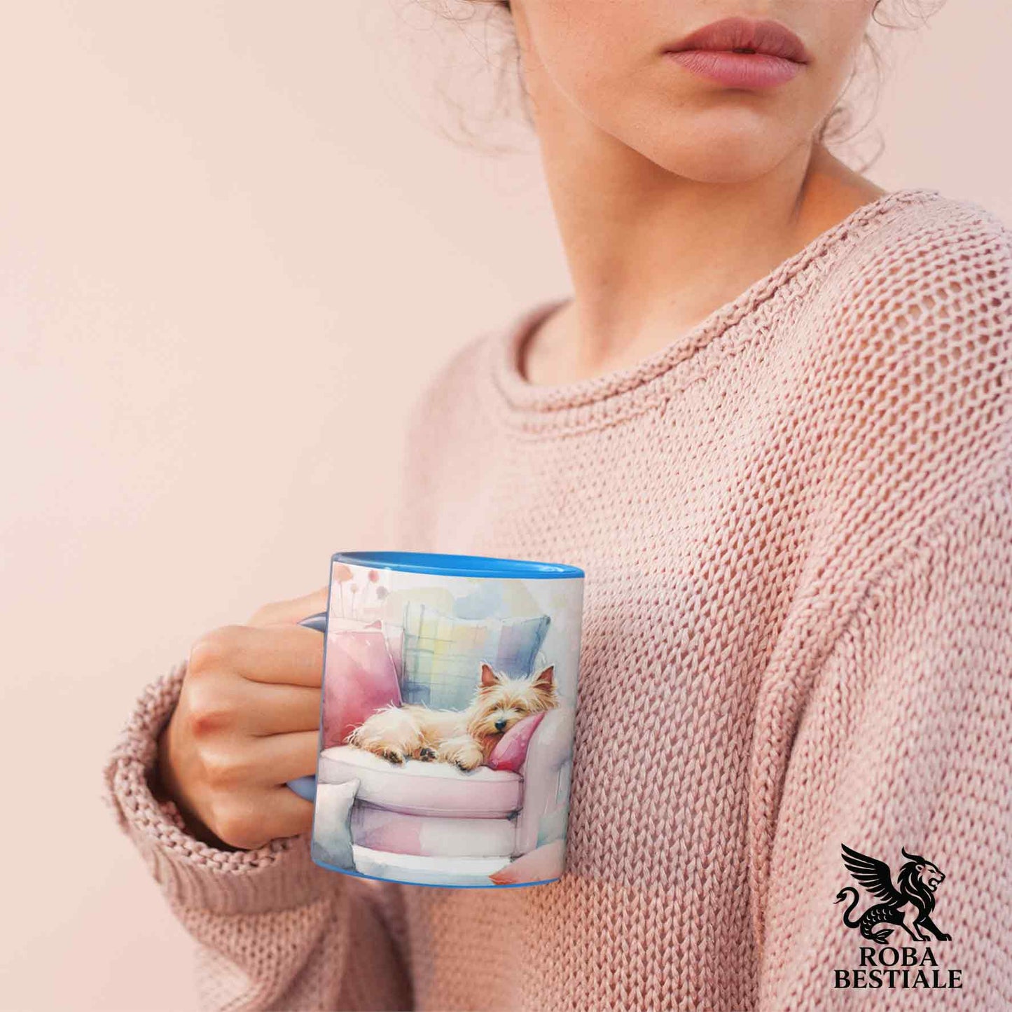 Tazza SOFT LIFE - CAIRN TERRIER Grano - In Ceramica, colore a scelta - 330 ml