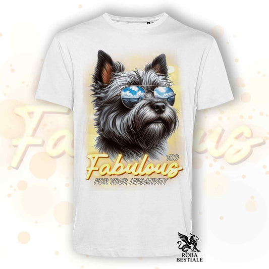 TOO FABULOUS - CAIRN TERRIER Dark Gray T-Shirt