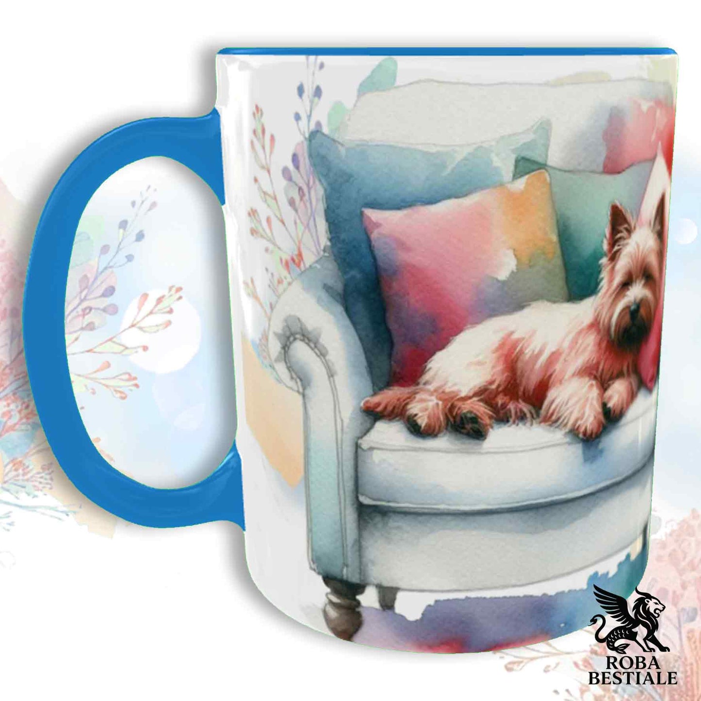 Tazza SOFT LIFE - CAIRN TERRIER Rosso - In Ceramica, colore a scelta - 330 ml