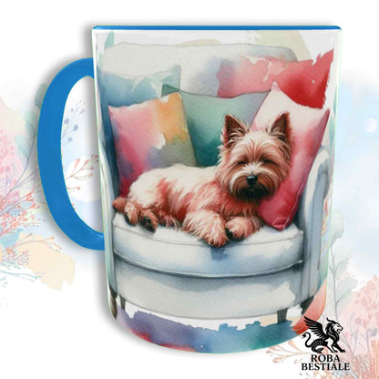 Tazza SOFT LIFE - CAIRN TERRIER Rosso - In Ceramica, colore a scelta - 330 ml