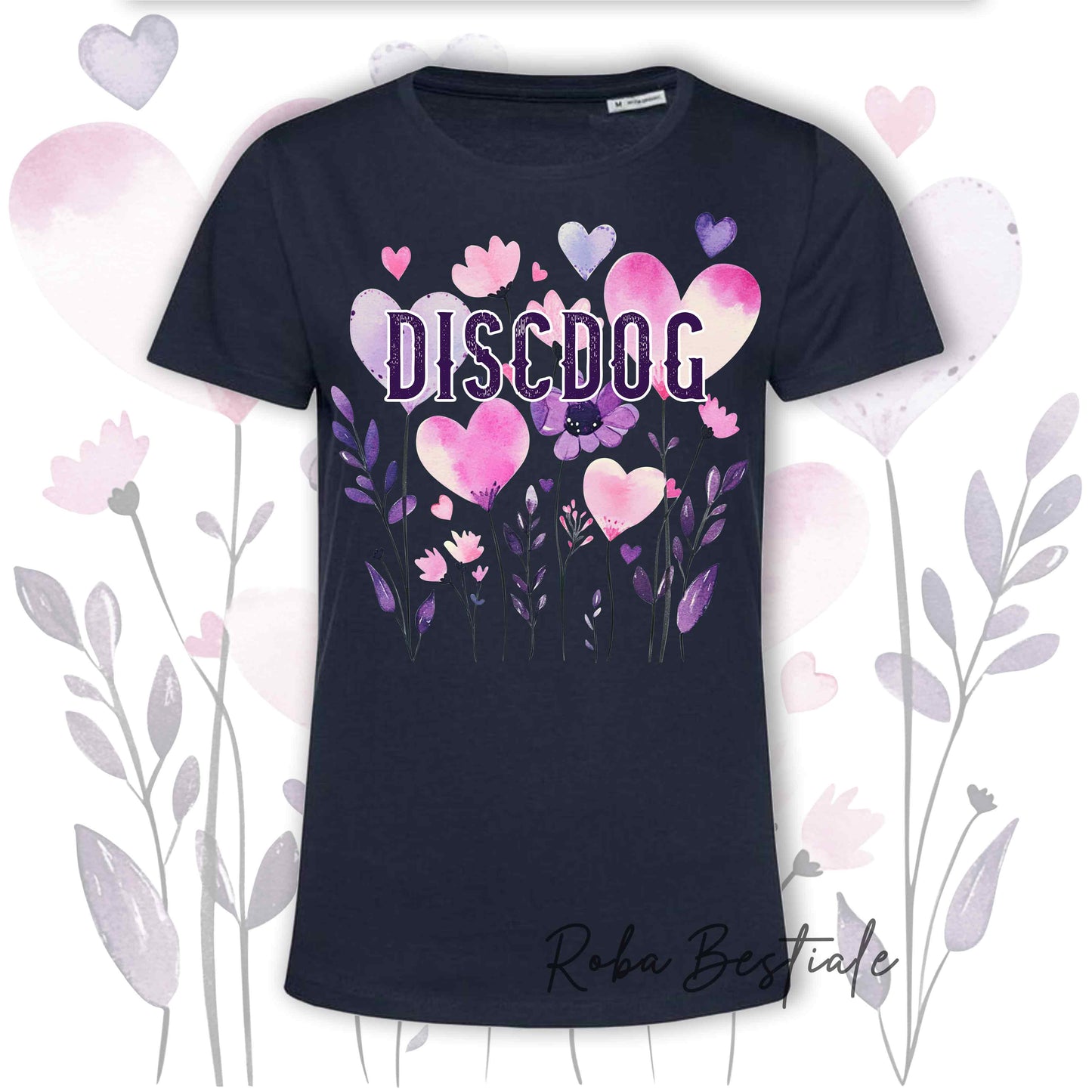 T-Shirt CANDY - DISC DOG - 6 COLORI DISPONIBILI - Uomo o Donna, 100% Cotone, dalla XS alla 5XL
