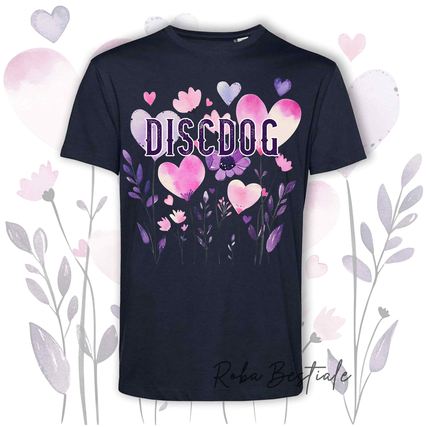 T-Shirt CANDY - DISC DOG - 6 COLORI DISPONIBILI - Uomo o Donna, 100% Cotone, dalla XS alla 5XL