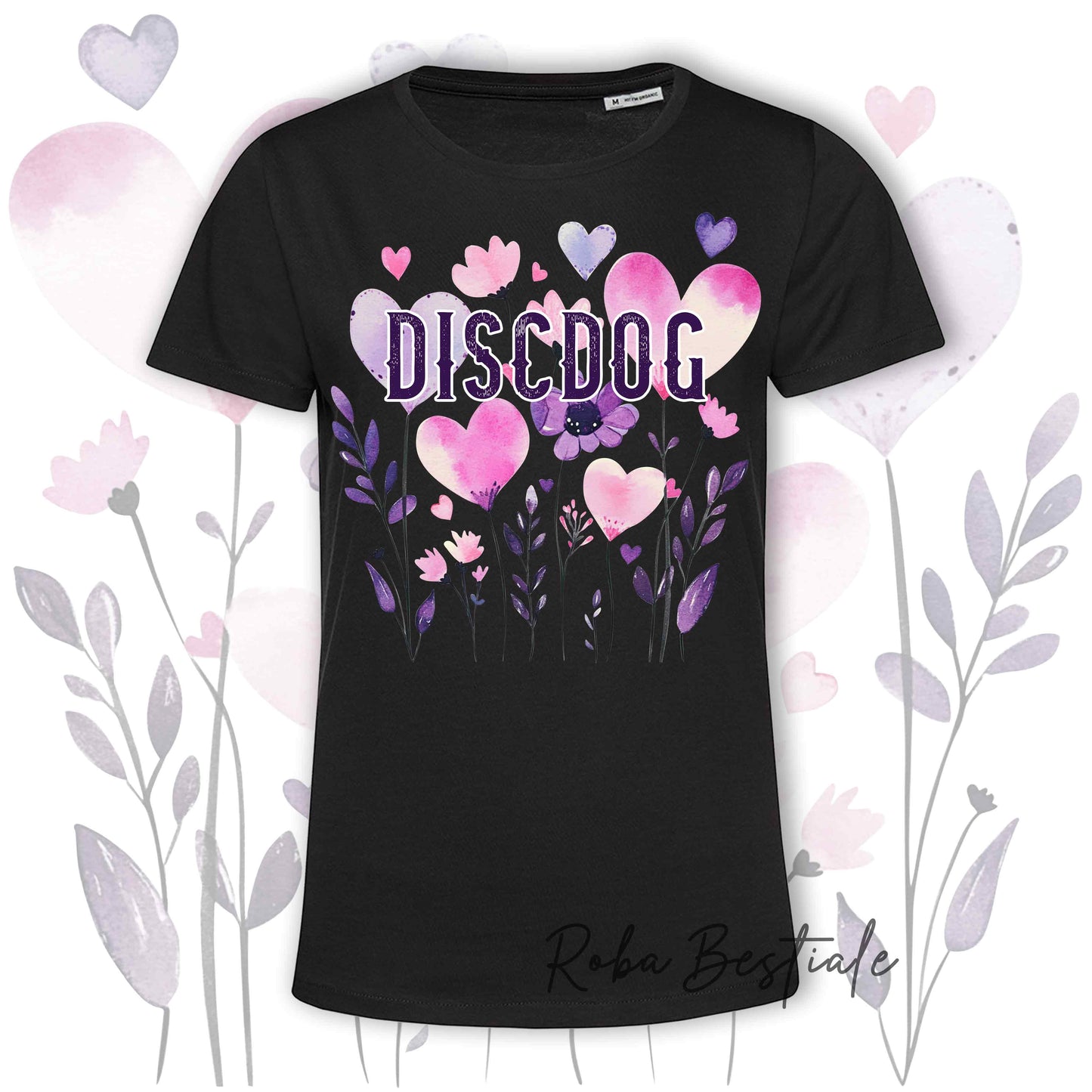 T-Shirt CANDY - DISC DOG - 6 COLORI DISPONIBILI - Uomo o Donna, 100% Cotone, dalla XS alla 5XL