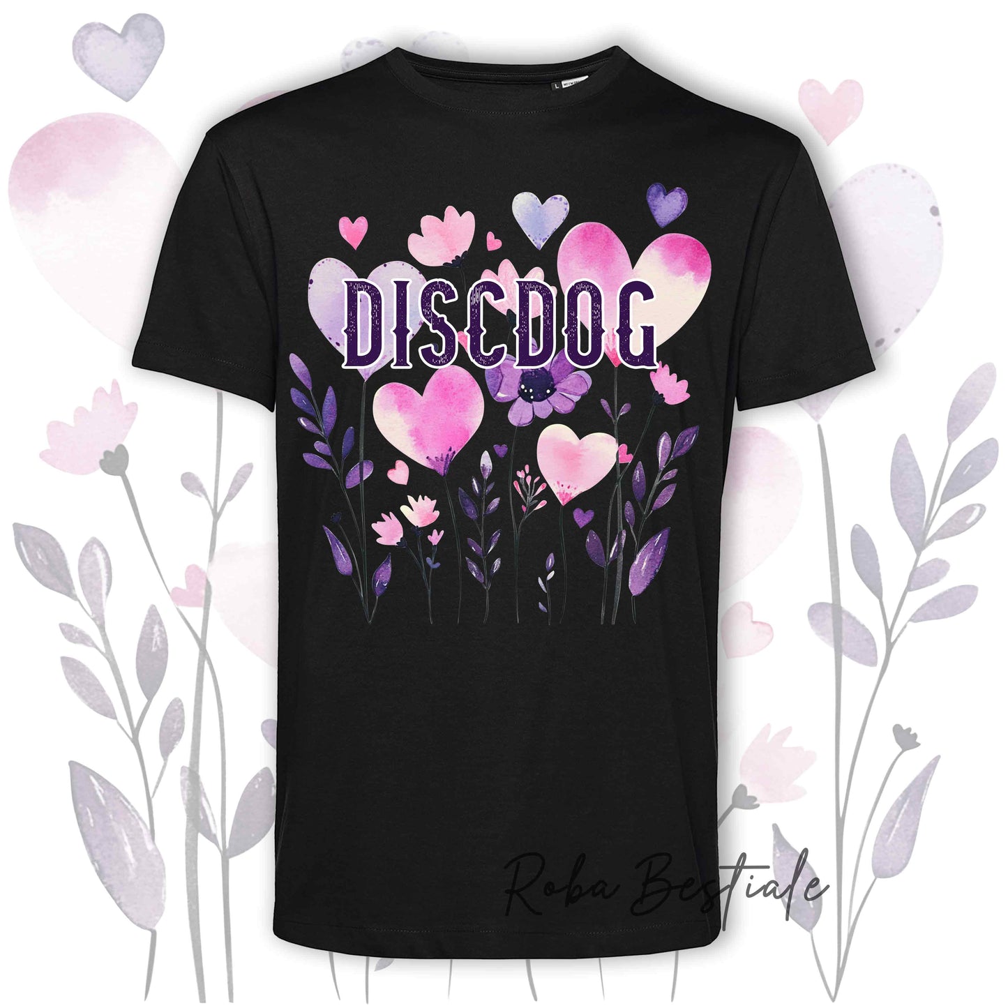 T-Shirt CANDY - DISC DOG - 6 COLORI DISPONIBILI - Uomo o Donna, 100% Cotone, dalla XS alla 5XL