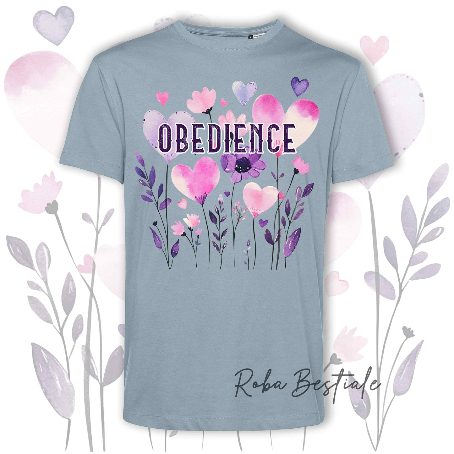 T-Shirt CANDY - OBEDIENCE - 6 COLORI DISPONIBILI - Uomo o Donna, 100% Cotone, dalla XS alla 5XL