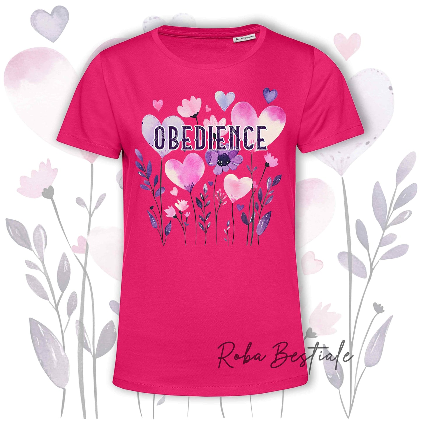 T-Shirt CANDY - OBEDIENCE - 6 COLORI DISPONIBILI - Uomo o Donna, 100% Cotone, dalla XS alla 5XL