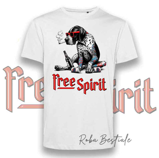 T-Shirt FREE SPIRIT - CANE DA FERMA TEDESCO a Pelo Corto - KURZHAAR