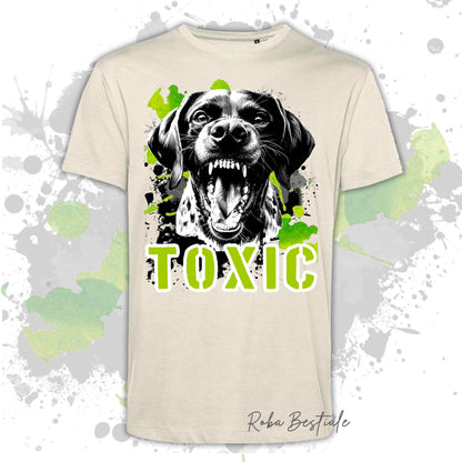 T-Shirt TOXIC - CANE DA FERMA TEDESCO A PELO CORTO - KURZHAAR - Uomo o Donna, disponibile in tanti colori - dalla XS alla 5XL