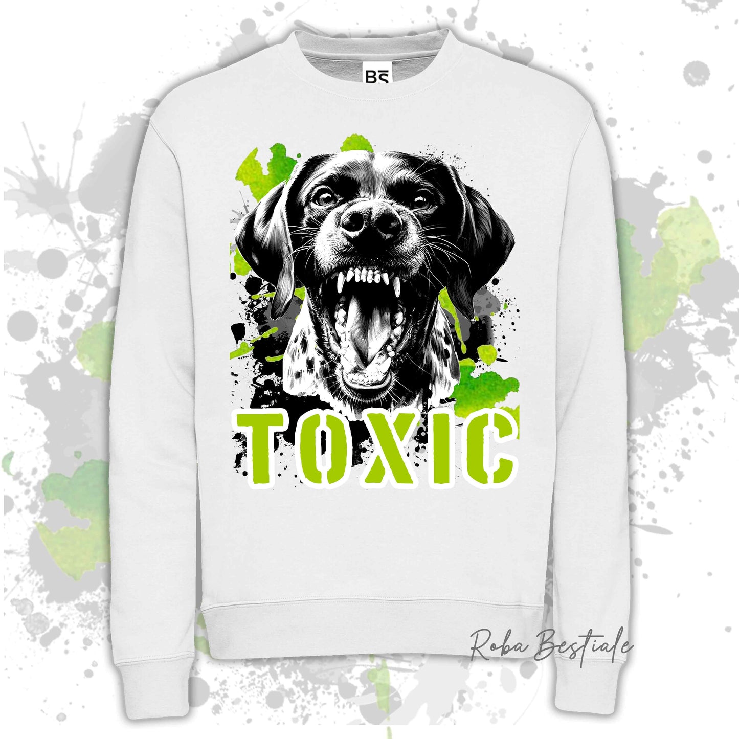 Felpa TOXIC - CANE DA FERMA TEDESCO A PELO CORTO - KURZHAAR - Girocollo, Unisex, in tanti colori! - dalla XS alla 3XL