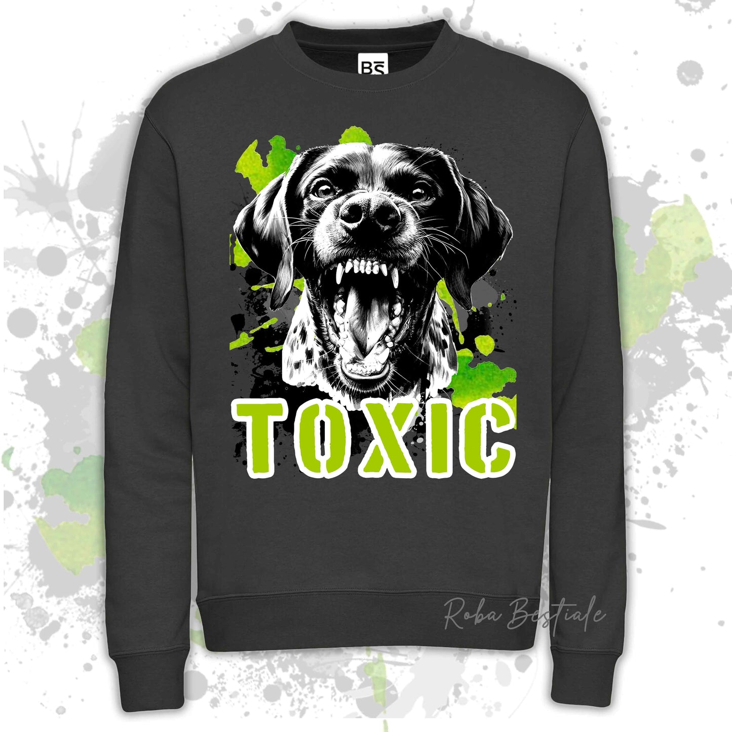 Felpa TOXIC - CANE DA FERMA TEDESCO A PELO CORTO - KURZHAAR - Girocollo, Unisex, in tanti colori! - dalla XS alla 3XL