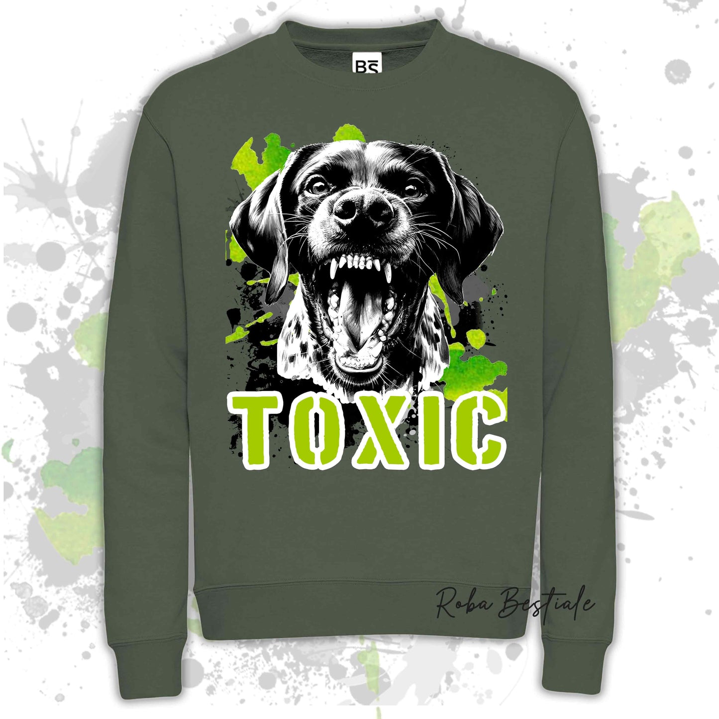 Felpa TOXIC - CANE DA FERMA TEDESCO A PELO CORTO - KURZHAAR - Girocollo, Unisex, in tanti colori! - dalla XS alla 3XL