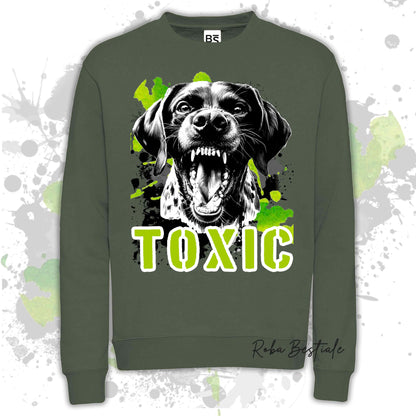 Felpa TOXIC - CANE DA FERMA TEDESCO A PELO CORTO - KURZHAAR - Girocollo, Unisex, in tanti colori! - dalla XS alla 3XL