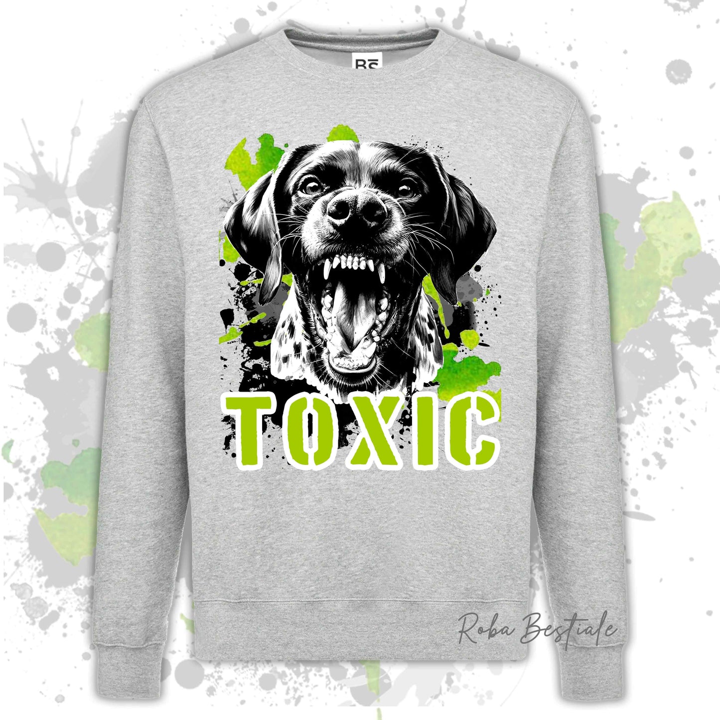 Felpa TOXIC - CANE DA FERMA TEDESCO A PELO CORTO - KURZHAAR - Girocollo, Unisex, in tanti colori! - dalla XS alla 3XL