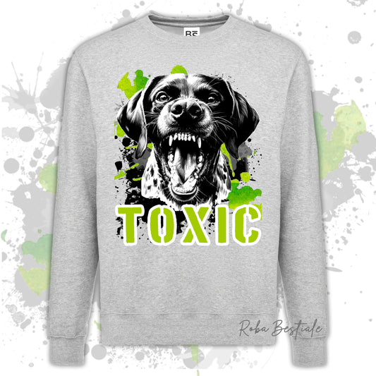 Felpa TOXIC - CANE DA FERMA TEDESCO A PELO CORTO - KURZHAAR - Girocollo, Unisex, in tanti colori! - dalla XS alla 3XL