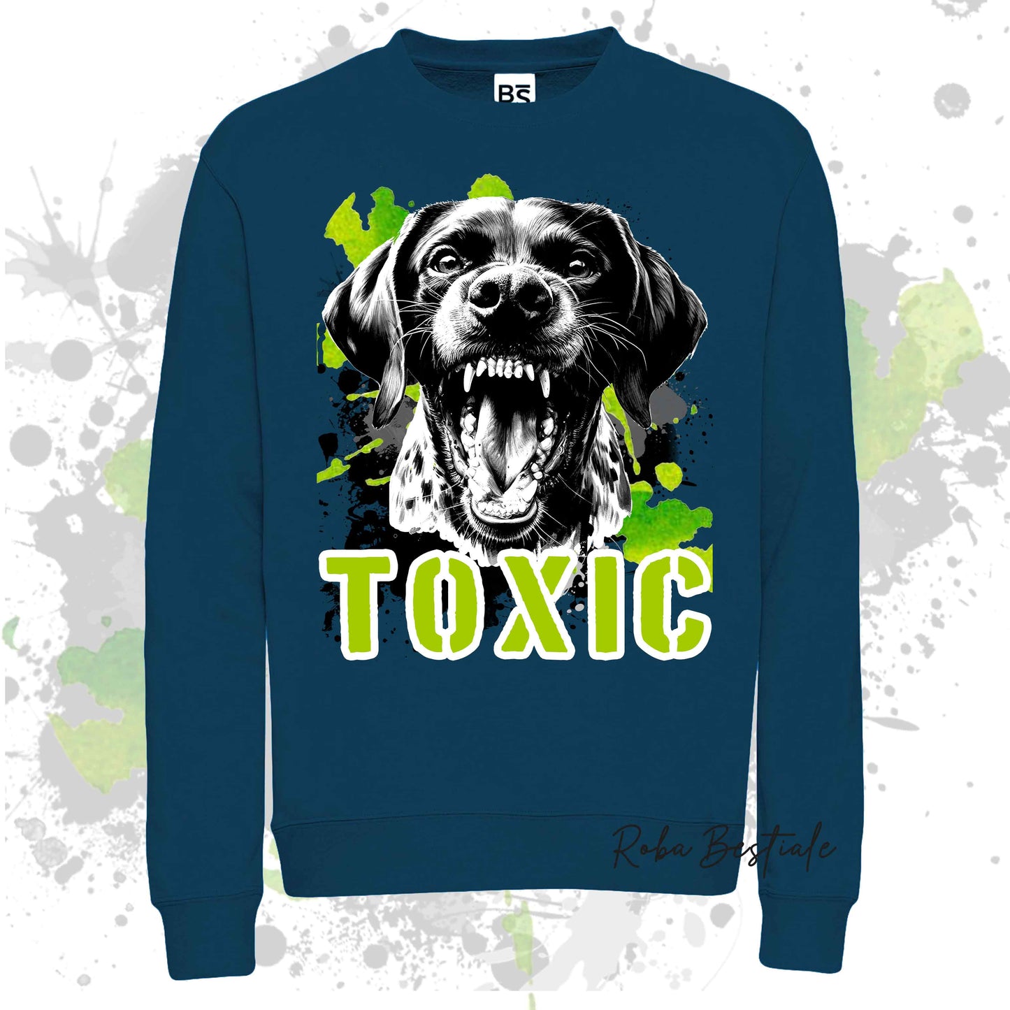 Felpa TOXIC - CANE DA FERMA TEDESCO A PELO CORTO - KURZHAAR - Girocollo, Unisex, in tanti colori! - dalla XS alla 3XL