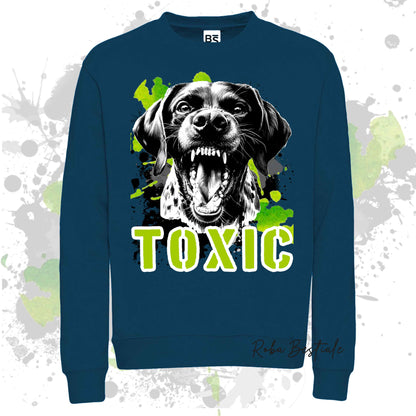 Felpa TOXIC - CANE DA FERMA TEDESCO A PELO CORTO - KURZHAAR - Girocollo, Unisex, in tanti colori! - dalla XS alla 3XL