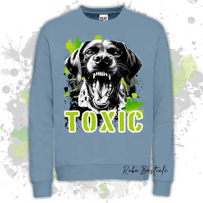 Felpa TOXIC - CANE DA FERMA TEDESCO A PELO CORTO - KURZHAAR - Girocollo, Unisex, in tanti colori! - dalla XS alla 3XL