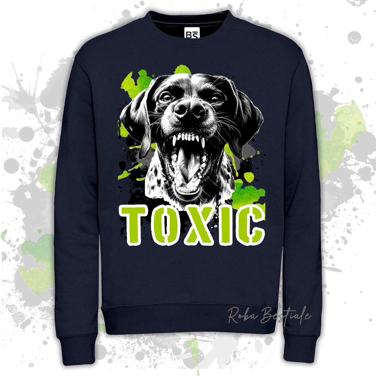 Felpa TOXIC - CANE DA FERMA TEDESCO A PELO CORTO - KURZHAAR - Girocollo, Unisex, in tanti colori! - dalla XS alla 3XL