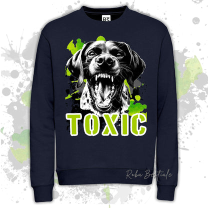 Felpa TOXIC - CANE DA FERMA TEDESCO A PELO CORTO - KURZHAAR - Girocollo, Unisex, in tanti colori! - dalla XS alla 3XL