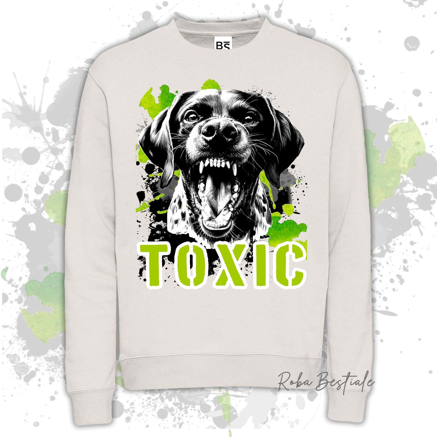 Felpa TOXIC - CANE DA FERMA TEDESCO A PELO CORTO - KURZHAAR - Girocollo, Unisex, in tanti colori! - dalla XS alla 3XL