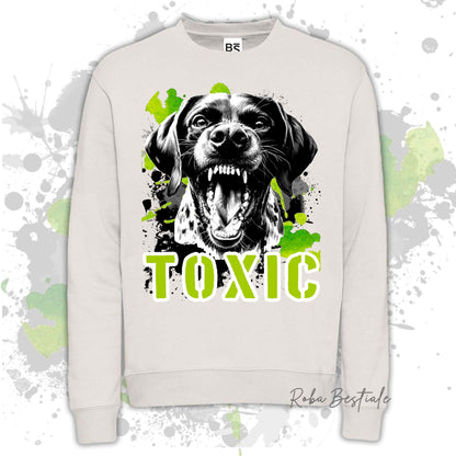 Felpa TOXIC - CANE DA FERMA TEDESCO A PELO CORTO - KURZHAAR - Girocollo, Unisex, in tanti colori! - dalla XS alla 3XL