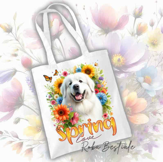 Shopper SPRING LOVE - CANE DA MONTAGNA DEI PIRENEI