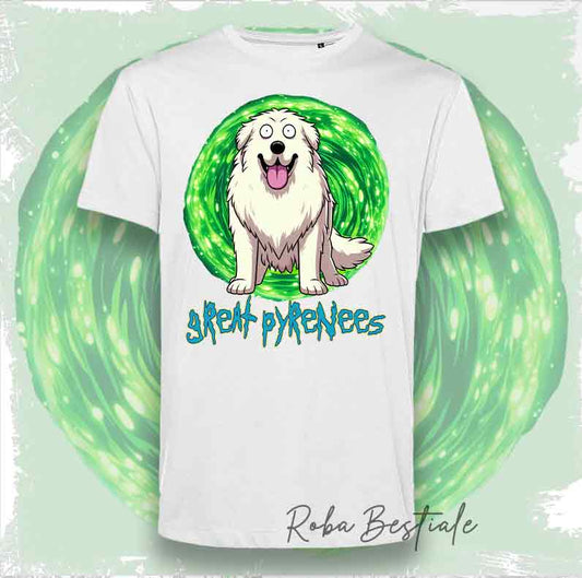 T-Shirt RICK & MORTY - CANE DA MONTAGNA DEI PIRENEI