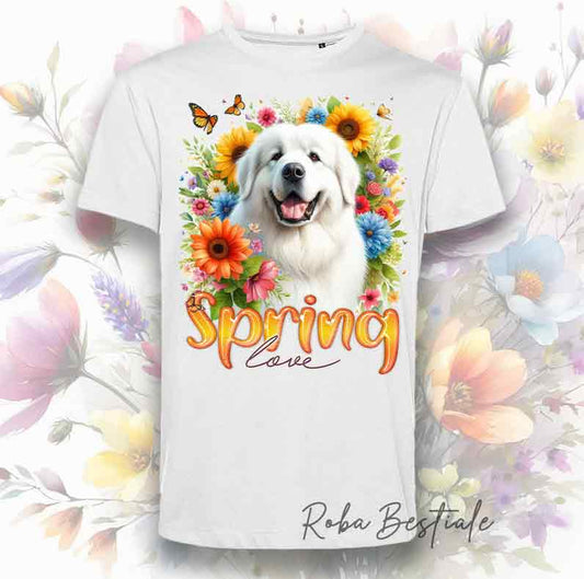 T-Shirt SPRING LOVE - CANE DA MONTAGNA DEI PIRENEI