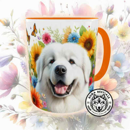 SPRING LOVE Mug - PYRENEES MOUNTAIN DOG