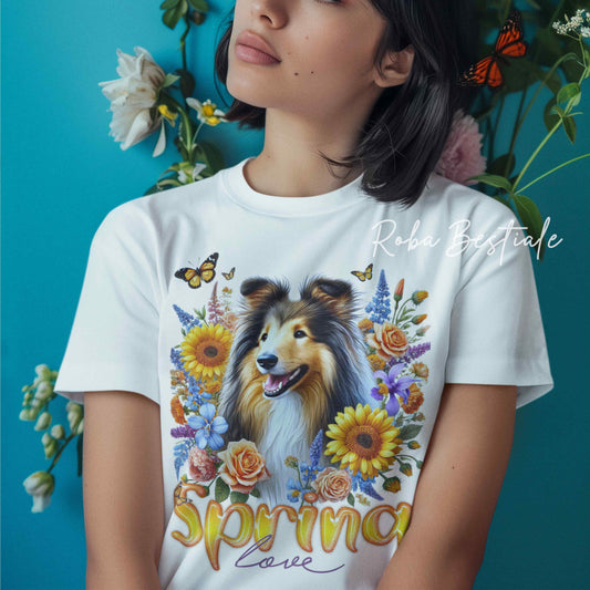 SPRING LOVE T-Shirt - Long-haired SCOTTISH SHEEPSPIRIT - Sable