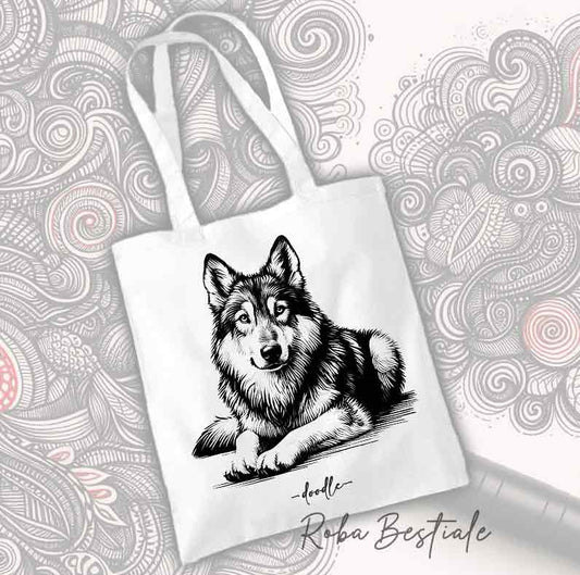 Shopper DOODLE - CANE LUPO CECOSLOVACCO