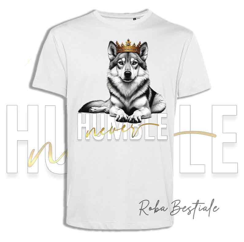 T-shirt NEVER HUMBLE - CANE LUPO CECOSLOVACCO