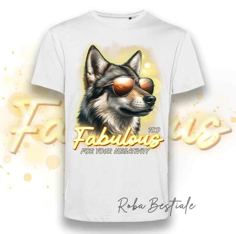 T-Shirt TOO FABULOUS - CANE LUPO CECOSLOVACCO
