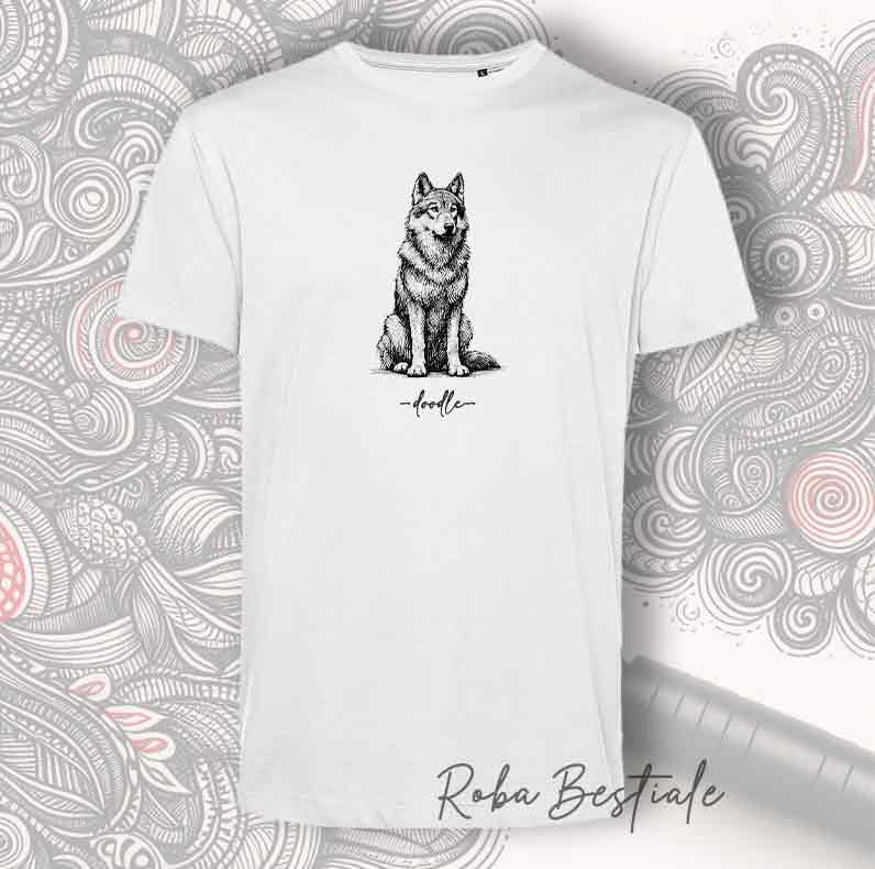 T-Shirt DOODLE - CANE LUPO CECOSLOVACCO