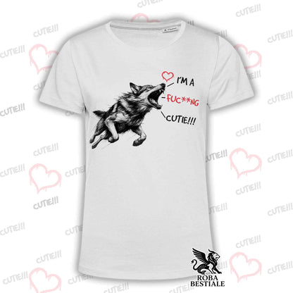 CUTIE T-Shirt - CZECHOSLOVAKIAN WOLFDOG - White or Beige, Men's or Women's - from XS to 5XL