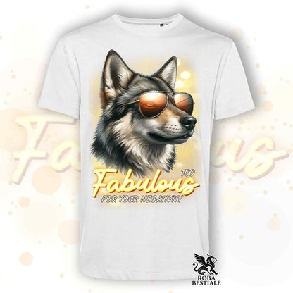 T-Shirt TOO FABULOUS - CZECHOSLOVAKIAN WOLFDOG - White or Beige, for Men or Women - from XS to 5XL