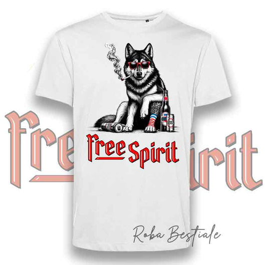 T-Shirt FREE SPIRIT - CANE LUPO CECOSLOVACCO