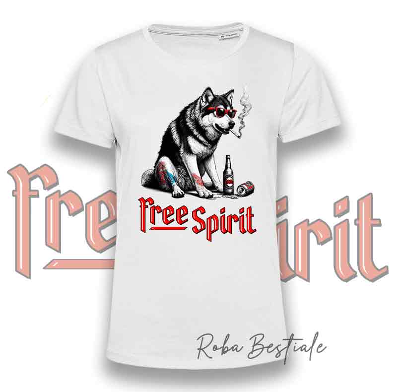 T-Shirt FREE SPIRIT - CANE LUPO DI SAARLOOS