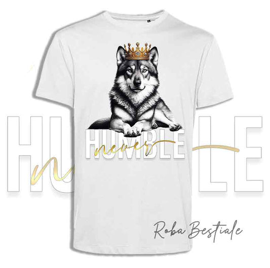 T-shirt NEVER HUMBLE - CANE LUPO DI SAARLOOS