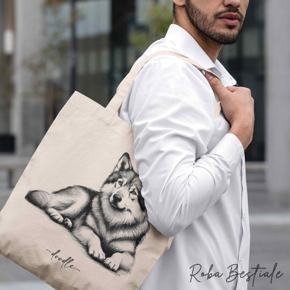 Shopper DOODLE Elegance - CANE LUPO DI SAARLOOS - Diversi colori disponibili, 100% Cotone