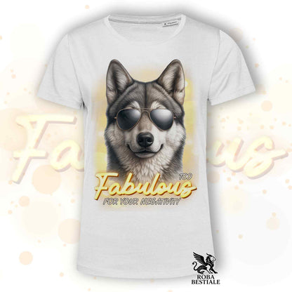 T-Shirt TOO FABULOUS - CANE LUPO DI SAARLOOS Grigio - Bianca o Beige, da Uomo o da Donna - dalla XS alla 5XL