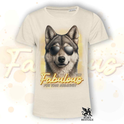 T-Shirt TOO FABULOUS - CANE LUPO DI SAARLOOS Grigio - Bianca o Beige, da Uomo o da Donna - dalla XS alla 5XL